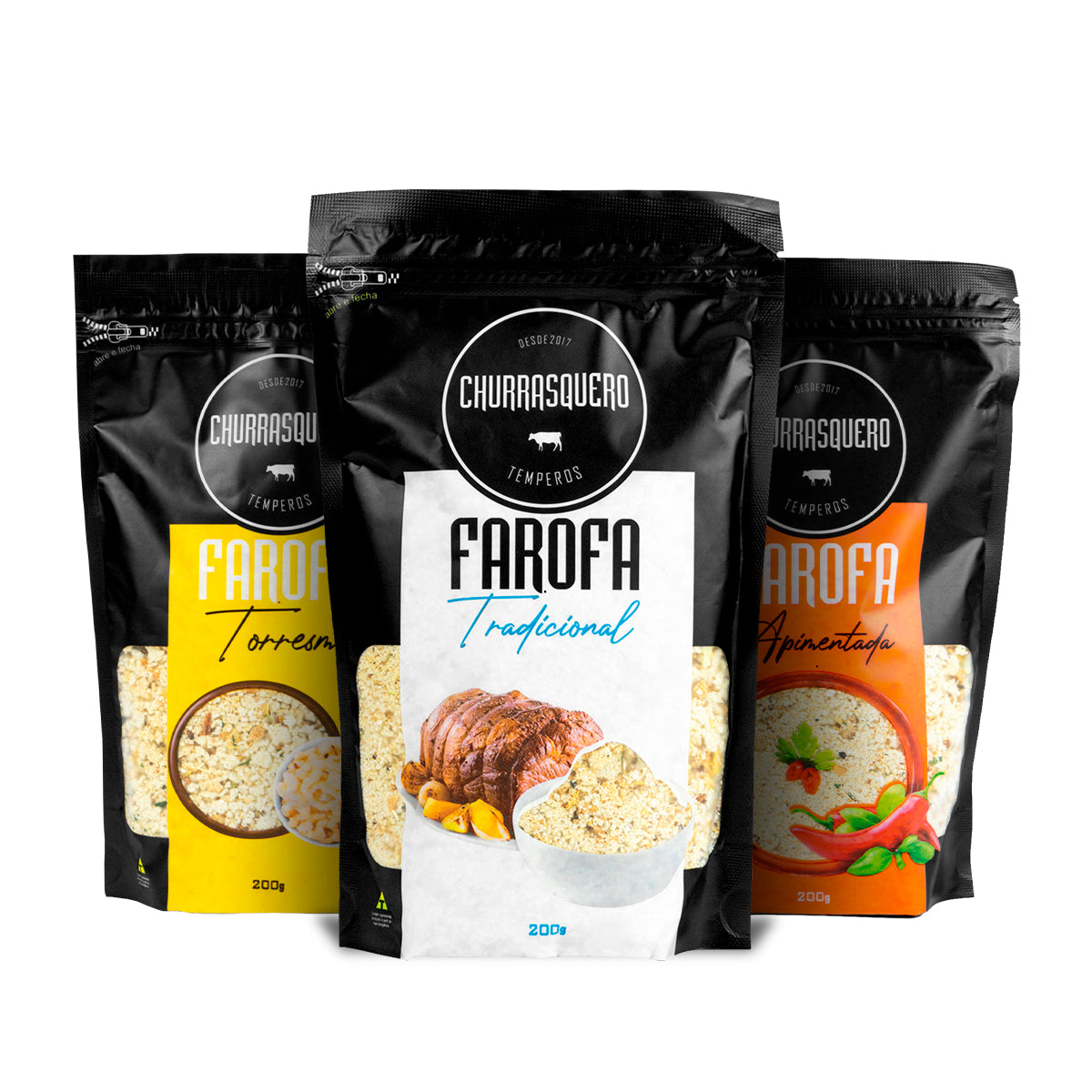 KIT FAROFAS TEMPERADAS - 03 ITENS