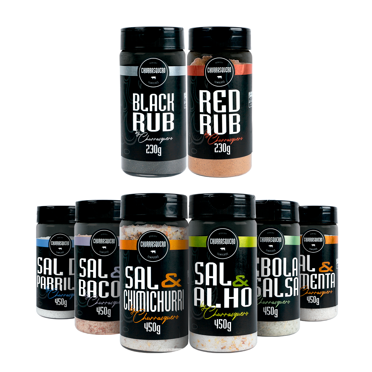 KIT COMPLETO SAIS E TEMPEROS - 08 ITENS