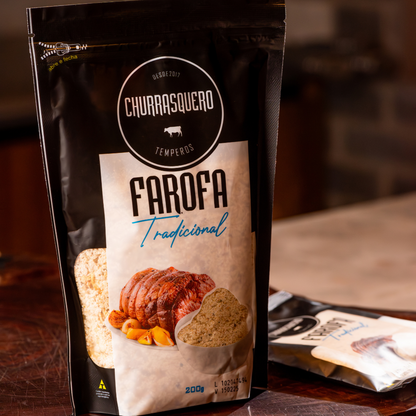 FAROFA DE MANDIOCA TEMPERADA 200g - TRADICIONAL