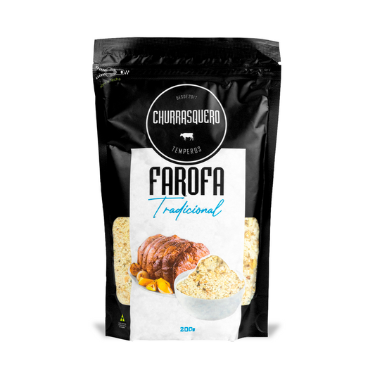 FAROFA DE MANDIOCA TEMPERADA 200g - TRADICIONAL