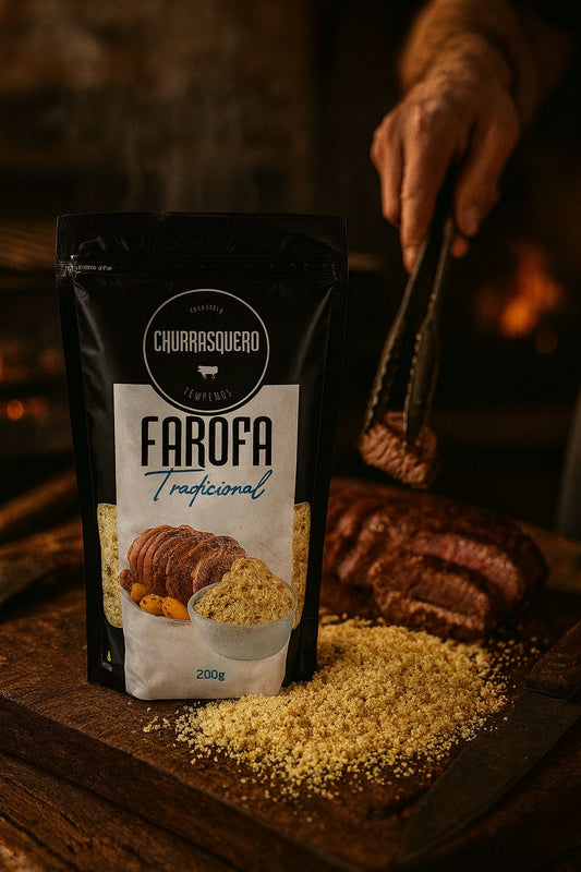 FAROFA DE MANDIOCA TEMPERADA 200g - TRADICIONAL