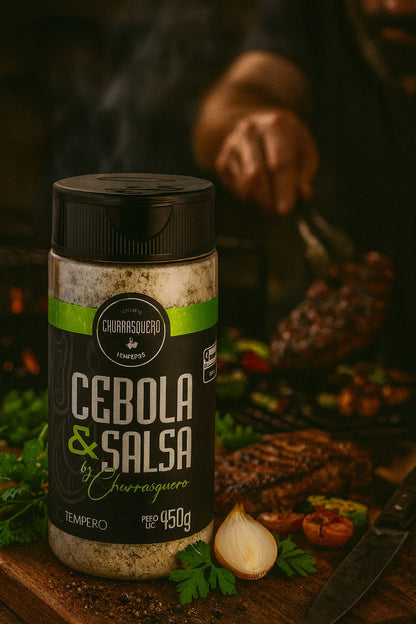 SAL DE PARRILLA - CEBOLA E SALSA - 450g